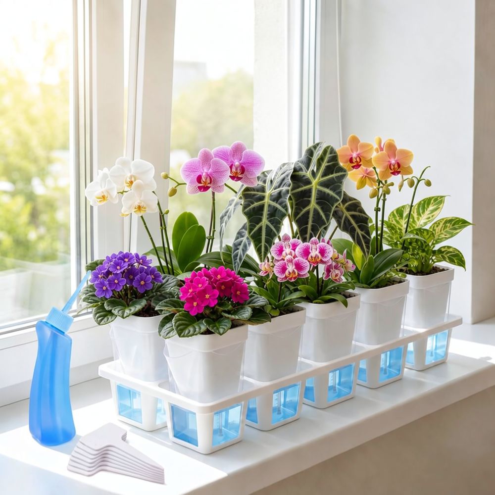 Pot tanaman sukulen untuk peng - Self-Watering Planter ulasan dan harga